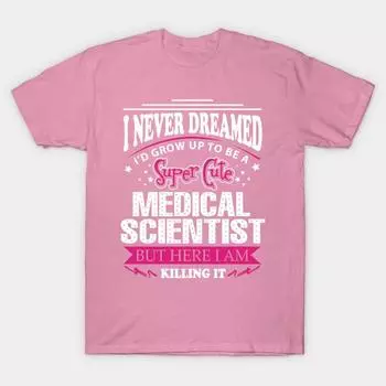 Футболка женская медицинская ученая Harajuku принт Kawaii футболка летняя женская футболка с коротким рукавом топ футболка S розовый