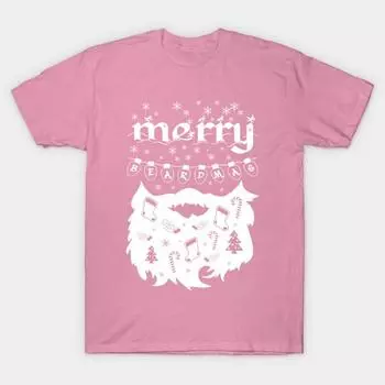 Футболка женская Merry Beardmas Beard Рождественская рубашка Harajuku Печать Кавайи футболка Летний короткий рукав женский футболка Top Tee S
