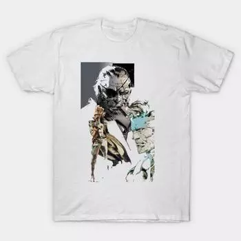 Футболка женская Metal Gear Family Reunion Harajuku Print Kawaii футболка летняя женская футболка с коротким рукавом топ футболка S белый