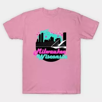Футболка женская Milwaukee Wisconsin Harajuku Print Kawaii футболка летняя с коротким рукавом женская футболка топ футболка S
