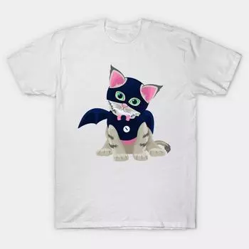 Футболка женская Милый котенок Хэллоуин Косплей Новинка футболка Te Harajuku Принт Kawaii футболка летняя короткий рукав женская футболка топ футболка S розовый