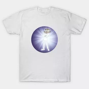 Футболка Женская Мистер. Блестящая футболка с принтом Харадзюку Kawaii, летняя женская футболка с коротким рукавом, топ, футболка S белый