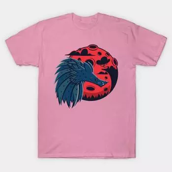 Футболка Женская Мистер. Волк Harajuku Печать Кавайи Футболка Летний короткий рукав женская футболка Top Tee S