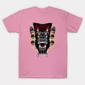 Футболка женская Monkey King Guitar Head Stock Harajuku Print Kawaii футболка летняя с коротким рукавом женская футболка топ футболка S розовый