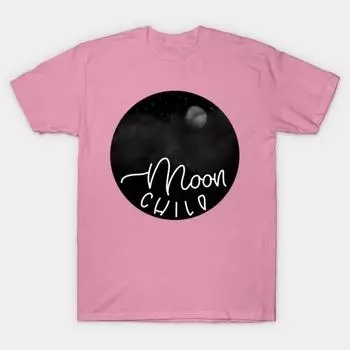 Футболка женская Moon Child Harajuku Print Kawaii футболка летняя с коротким рукавом женская футболка топ футболка S