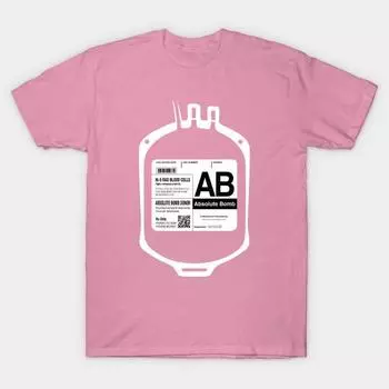 Футболка женская Моя группа крови Ab для Absolute Bomb Harajuku Print Kawaii футболка летняя с коротким рукавом женская футболка топ футболка S