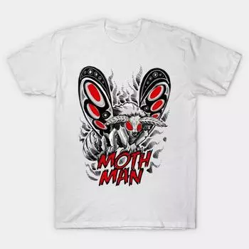 Футболка женская Mothman Harajuku Print Kawaii футболка летняя с коротким рукавом женская футболка топ футболка S розовый