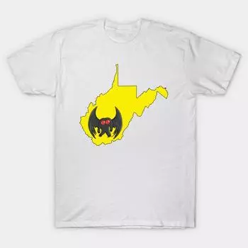 Футболка женская Mothman Wv Kawaii Harajuku Print Kawaii футболка летняя с коротким рукавом женская футболка топ футболка S розовый