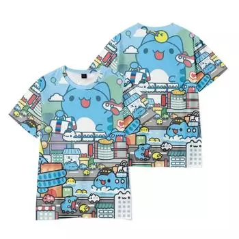 Футболка женская мужская повседневная с принтом Bugcat Capoo Футболка летняя графическая женская мужская одежда модные футболки XS