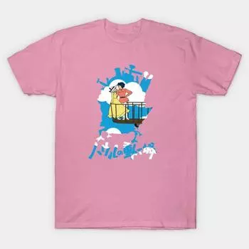 Футболка женская My Moving Castle Harajuku Print Kawaii футболка летняя с коротким рукавом женская футболка топ футболка S