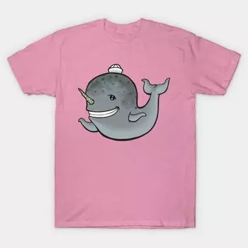 Футболка женская Narwhal Color Harajuku Print Kawaii футболка летняя с коротким рукавом женская футболка топ футболка S розовый