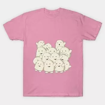 Футболка женская не толстая...собирающая жировую прослойку Harajuku с принтом Kawaii, летняя футболка с коротким рукавом для женщин, топ-футболка S