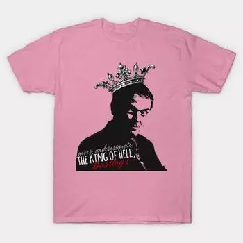 Футболка женская Never Underestimate Crowley Harajuku Print Kawaii футболка летняя женская футболка с коротким рукавом топ футболка S розовый