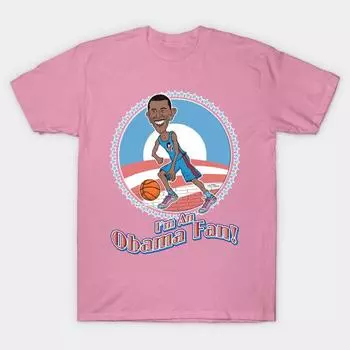Футболка женская Obama Fan Harajuku Print Kawaii футболка летняя с коротким рукавом женская футболка топ футболка S розовый