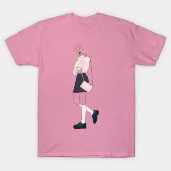 Футболка женская одежда Harajuku принт Kawaii футболка летняя короткий рукав женская футболка топ футболка S розовый