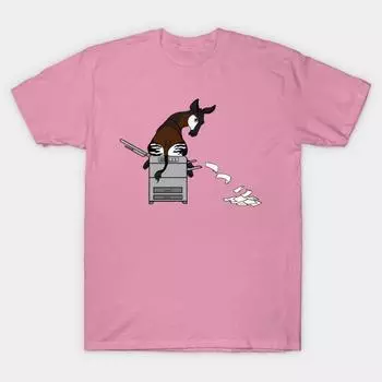 Футболка женская Okapi Copies Harajuku Print Kawaii футболка летняя женская футболка с коротким рукавом топ футболка S