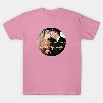 Футболка женская Olicity Shes The One Who Lights My Way Harajuku Print Kawaii футболка летняя женская футболка с коротким рукавом топ футболка S розовый
