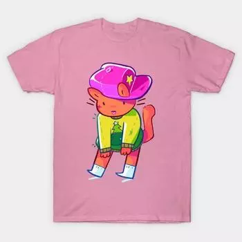 Футболка женская One Cool Cat Harajuku Print Kawaii футболка летняя женская футболка с коротким рукавом топ футболка S розовый
