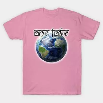Футболка женская One Love One World Harajuku Print Kawaii футболка летняя женская футболка с коротким рукавом топ футболка S розовый