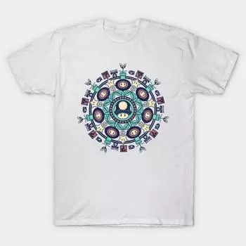 Футболка женская One Up Mandala Harajuku Print Kawaii футболка летняя женская футболка с коротким рукавом топ футболка S