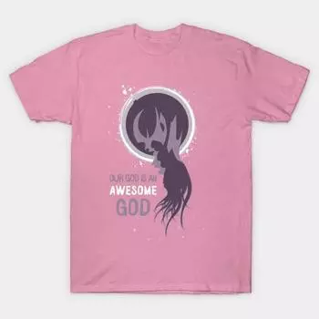 Футболка женская Our God Is An Awesome God Harajuku Print Kawaii футболка летняя женская футболка с коротким рукавом топ футболка S розовый