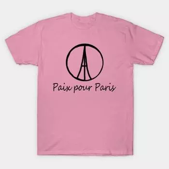Футболка женская Paix Pour Paris Peace For Paris Harajuku Print Kawaii футболка летняя женская футболка с коротким рукавом топ S