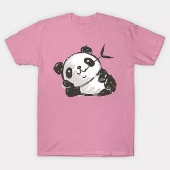 Футболка женская Panda That Is Relaxing Harajuku Print Kawaii футболка летняя женская футболка с коротким рукавом топ S