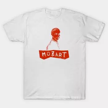 Футболка женская панк-моцарт принт харадзюку кавайная футболка летняя женская футболка с коротким рукавом топ футболка S розовый