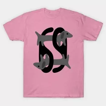 Футболка женская пара собака Harajuku принт Kawaii футболка летняя короткий рукав женская футболка топ футболка S