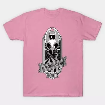 Футболка женская Pleasure Island 2016 серебристая футболка с принтом Harajuku Kawaii летняя футболка с коротким рукавом женская футболка топ S розовый