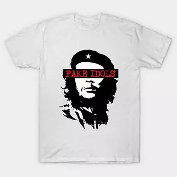 Футболка женская поддельные идолы Че Гевара Harajuku принт Kawaii футболка летняя короткий рукав женская футболка топ футболка S розовый