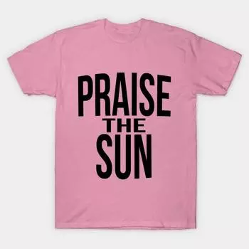 Футболка женская Praise The Sun Version 4 черная простая футболка с принтом Harajuku Kawaii летняя футболка с коротким рукавом женская футболка топ S розовый