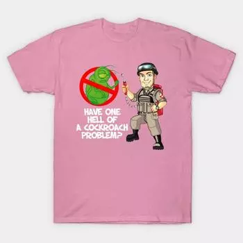 Футболка женская проблема тараканов Охотники за привидениями Harajuku принт Kawaii футболка летняя короткий рукав женская футболка топ футболка S розовый