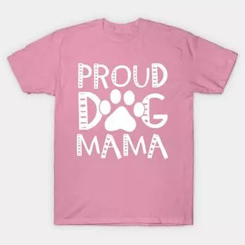 Футболка женская Proud Dog Mama Harajuku Print Kawaii футболка летняя женская футболка с коротким рукавом топ футболка S розовый