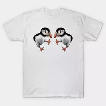 Футболка женская Puffins Dance Harajuku Print Kawaii футболка летняя женская футболка с коротким рукавом топ футболка S розовый