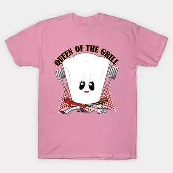 Футболка женская Queen Of The Grill Harajuku Print Kawaii футболка летняя женская футболка с коротким рукавом топ S розовый