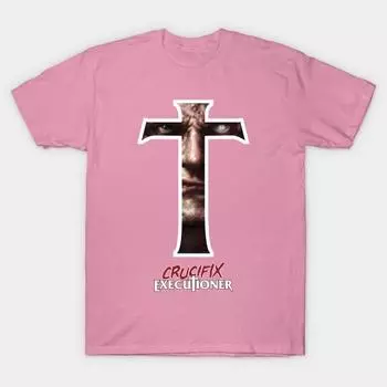 Футболка женская распятие палач харадзюку принт кавайная футболка летняя женская футболка с коротким рукавом топ футболка S розовый