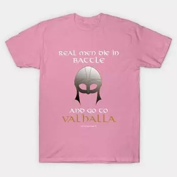 Футболка женская Real Men Go To Valhalla Harajuku Print Kawaii футболка летняя женская футболка с коротким рукавом топ футболка S