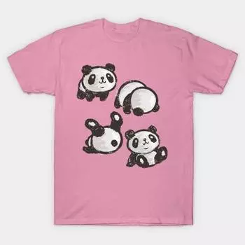 Футболка женская Rolling Panda Harajuku Print Kawaii футболка летняя женская футболка с коротким рукавом топ футболка S