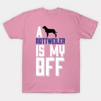 Футболка женская Ротвейлер - мой лучший друг Harajuku Принт Kawaii Футболка летняя с коротким рукавом женская футболка топ футболка S розовый