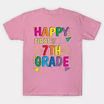 Футболка женская рубашка учителя 7-го класса подарок обратно в школу Harajuku принт Kawaii футболка летняя короткий рукав женская футболка топ футболка S розовый