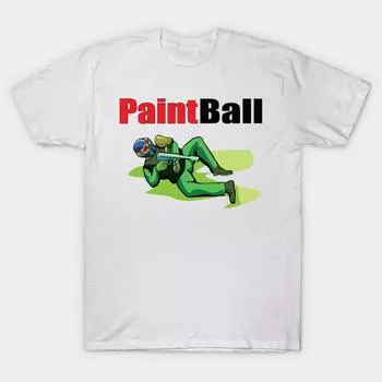 Футболка женская с изображением игрока в пейнтбол с принтом Harajuku Kawaii, летняя футболка с коротким рукавом для женщин, топ S розовый