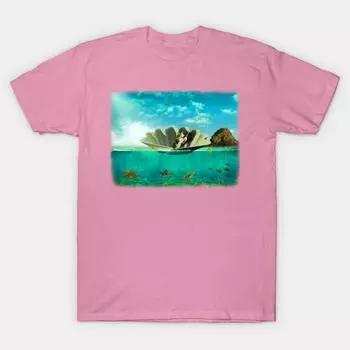 Футболка женская с принтом «кот рыбалке» в стиле Харадзюку, кавайная футболка, летняя женская футболка с коротким рукавом, топ S розовый