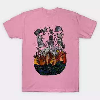 Футболка женская с принтом робота Harajuku Kawaii футболка летняя с коротким рукавом женская футболка топ футболка S