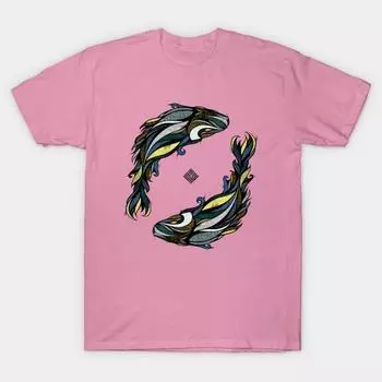 Футболка женская с принтом рыбы Harajuku Kawaii футболка летняя женская футболка с коротким рукавом топ футболка S