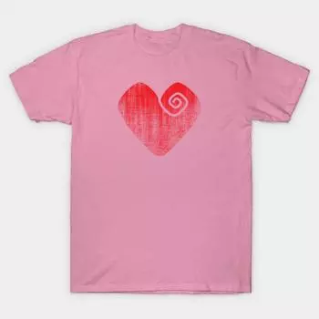 Футболка женская с принтом сердца Harajuku Kawaii футболка летняя с коротким рукавом женская футболка топ футболка S розовый