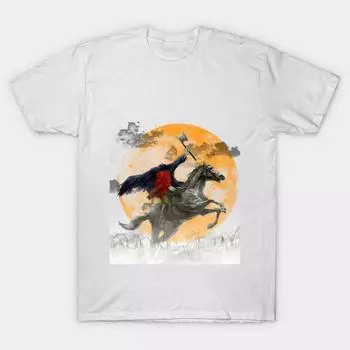 Футболка женская с принтом «Всадник без головы» в стиле Харадзюку, кавайная футболка, летняя женская футболка с коротким рукавом, топ S розовый