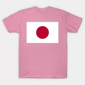 Футболка женская с японским флагом Harajuku Print Kawaii футболка летняя с коротким рукавом женская футболка топ футболка S розовый