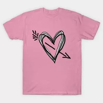 Футболка женская с рисунком купидонов в стиле Харадзюку с принтом кавайная футболка летняя женская футболка с коротким рукавом топ S розовый