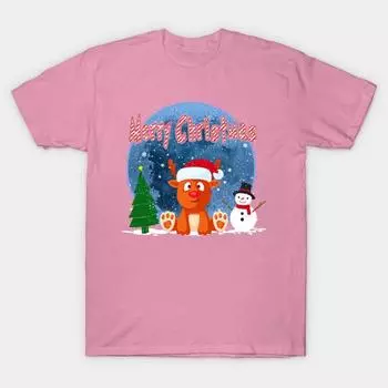 Футболка женская с рождественским принтом оленей, рождественские подарки, принт Harajuku, кавайная футболка, летняя женская футболка с коротким рукавом, топ, футболка S